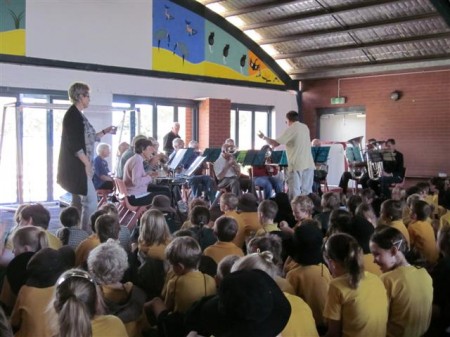 Brass Band Entertains At Mrps 3