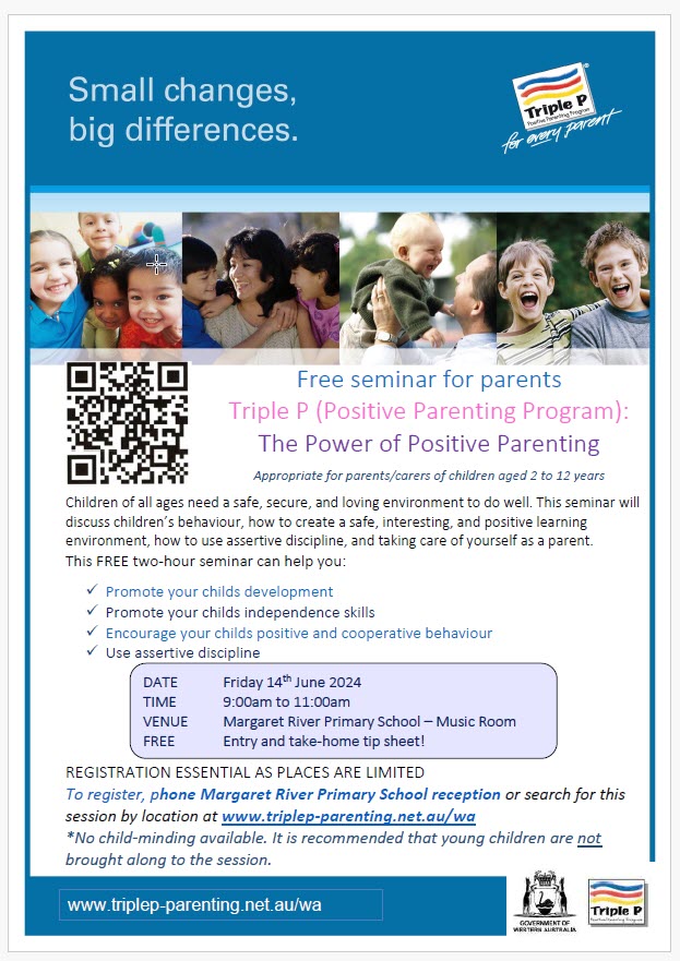 Triple P (Positive Parenting Program) This Friday (14 June) 1